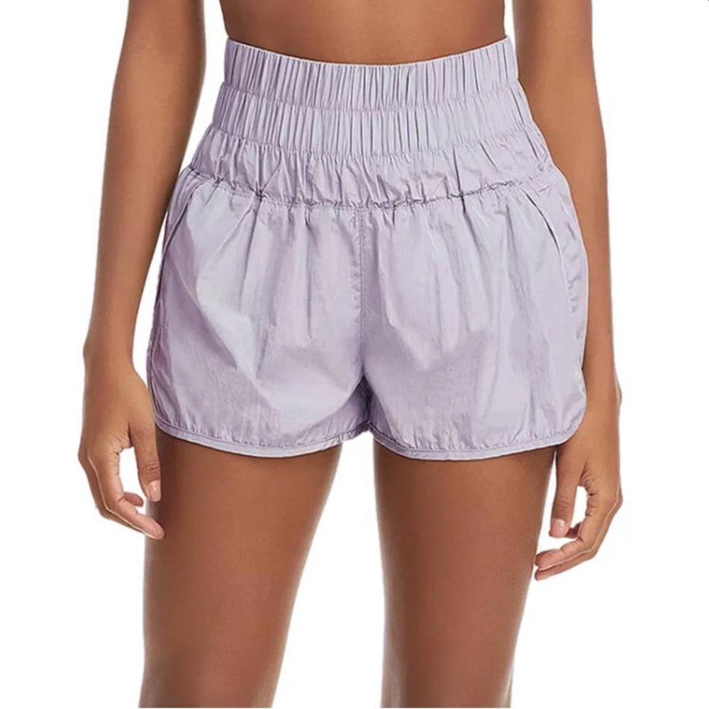 Free people movement shorts. Size small. Color: lavender dust.